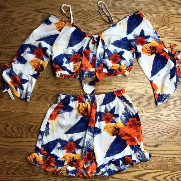 Like An Angel 2 Piece Set Tropical Print - Picture 16 of 16